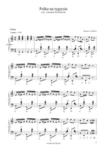 Polka na tygrysie (nuty pdf)