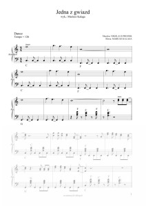 Jedna z gwiazd - Mariusz Kalaga (nuty pdf)