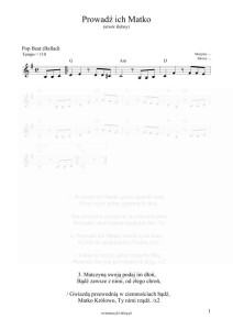 Prowadź ich Matko - utwór ślubny (nuty pdf)