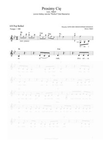 Prosimy Cię (cover ślubny ''Perfect'' Ed Sheeran) - M&D (nuty pdf)