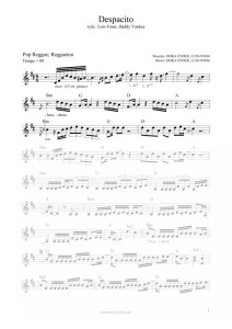 Despacito - Luis Fonsi, feat. Daddy Yankee (nuty pdf)