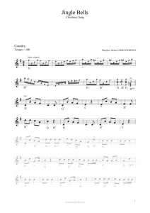 Jingle Bells (Pada śnieg; Dzwonki sań) - Christmas Song (nuty pdf)