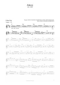 Zakryj - Sarsa (nuty pdf)