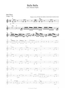 Balla Balla - Francesco Napoli (nuty pdf)