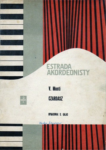 Estrada akordeonisty Czardasz, V. Monti, przód.jpg