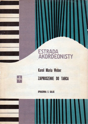 Estrada akordeonisty Zaproszenie do tańca, K. M. Weber przód.jpg