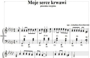 Moje serce krwawi (Сердце кровью обливается) - piosenka rosyjska (nuty pdf)
