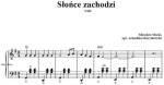 Słońce zachodzi - walc - Mirosław Marks (nuty pdf)