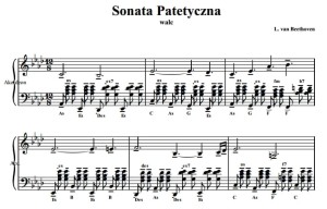 Walc "Sonata Patetyczna" - L. van Beethoven (nuty pdf)
